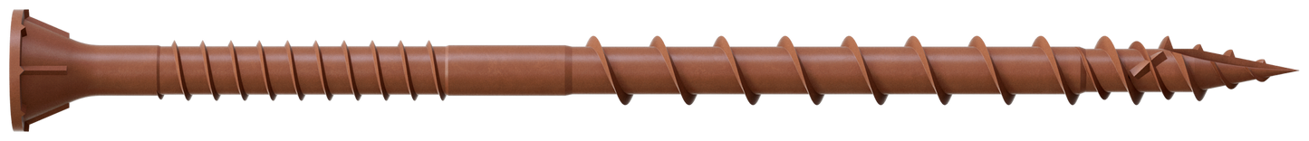Simpson Strong-Tie DSVR312MB Deck-Drive™ DSV WOOD Screw — #10 x 3-1/2 in. T-25, Flat Head, Quik Guard®, Red (1000-Qty)