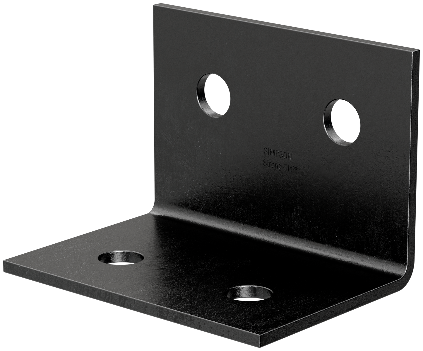 Simpson Strong-Tie HL46PC HLPC 4-1/4 in. x 6 in. Black Powder-Coated Ornamental Heavy Angle