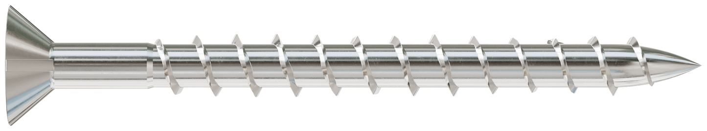Simpson Strong-Tie T12250WP1 Strong-Drive® DWP WOOD SS Screw — #12 x 2-1/2 in. T-27, Flat Head, Type 316 (1 lb.) (Pack of 800)