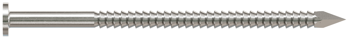 Simpson Strong-Tie S10ACN1 Common Nail, Annular Ring Shank — 3-in. x .148-in. Type 304 Stainless Steel (1 lb.) (Pack of 800)