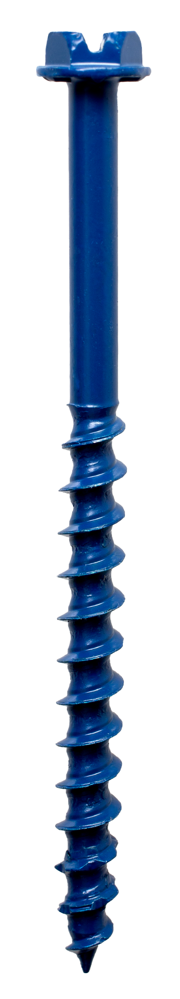 Simpson Strong-Tie TNT18234HC25 Titen Turbo™ — 3/16 in. x 2-3/4 in. Hex-Head Concrete and Masonry Screw, Blue (25-Qty)