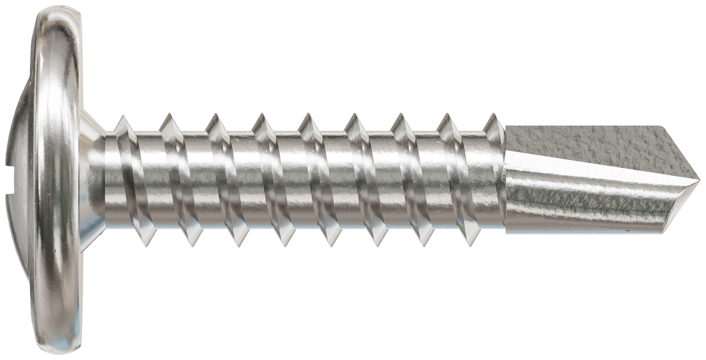 Simpson Strong-Tie F08T125KDB Self-Drilling Wire-Lath Modified Truss-Head Screw — #8 x 1-1/4 in. Type 410 (4000-Qty) (Pack of 64)
