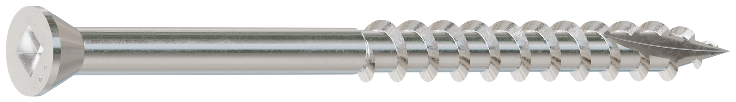 Simpson Strong-Tie S07225FBB Trim-Head Screw, Square Drive — #7 x 2-1/4 in. #1 SQ, Type 305 (3000-Qty)