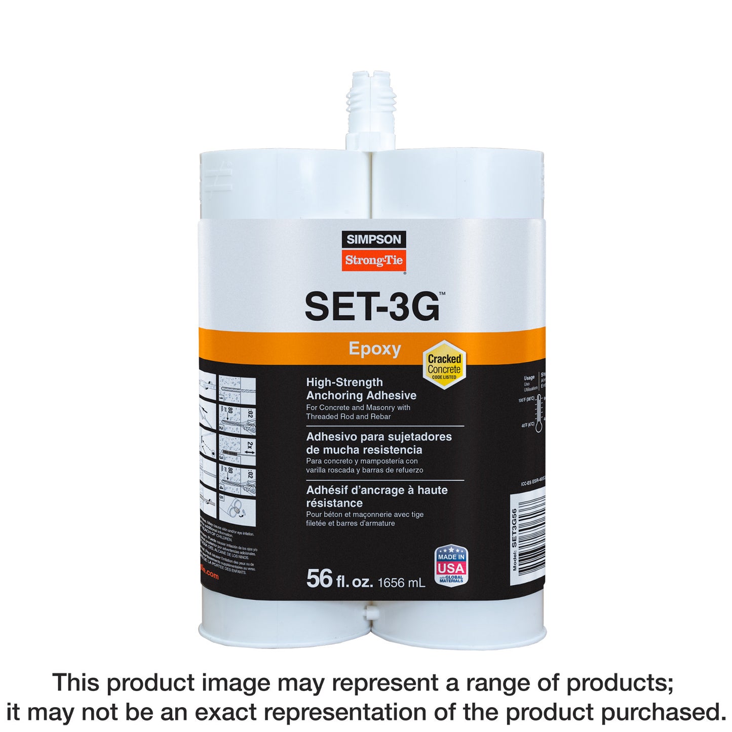 Simpson Strong-Tie SET3G56 SET-3G® 56 oz. High-Strength Epoxy Adhesive (Pack of 216)