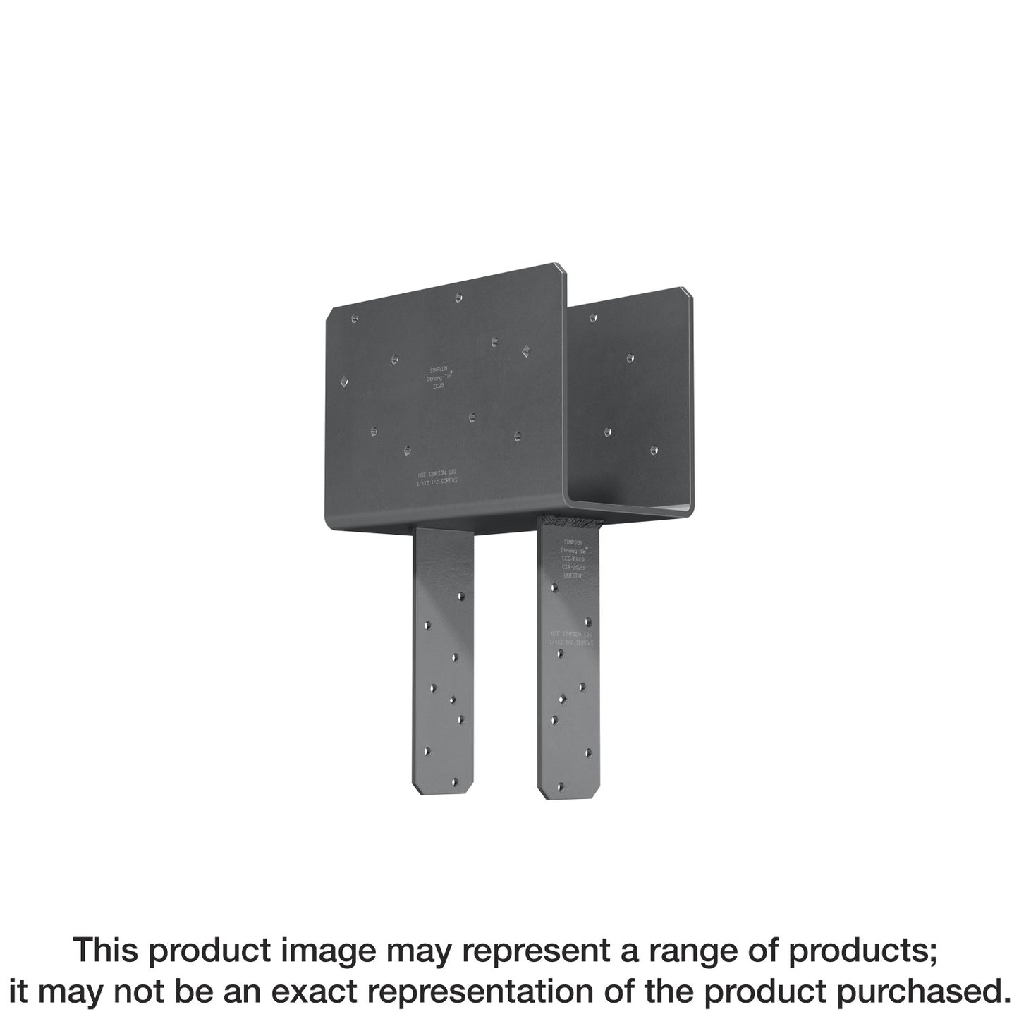 Simpson Strong-Tie CCQ5-4SDS2.5 CCQ™ Column Cap for 5-1/8 in. Beam, 4x Post with Strong-Drive® SDS Screws (Pack of 60)