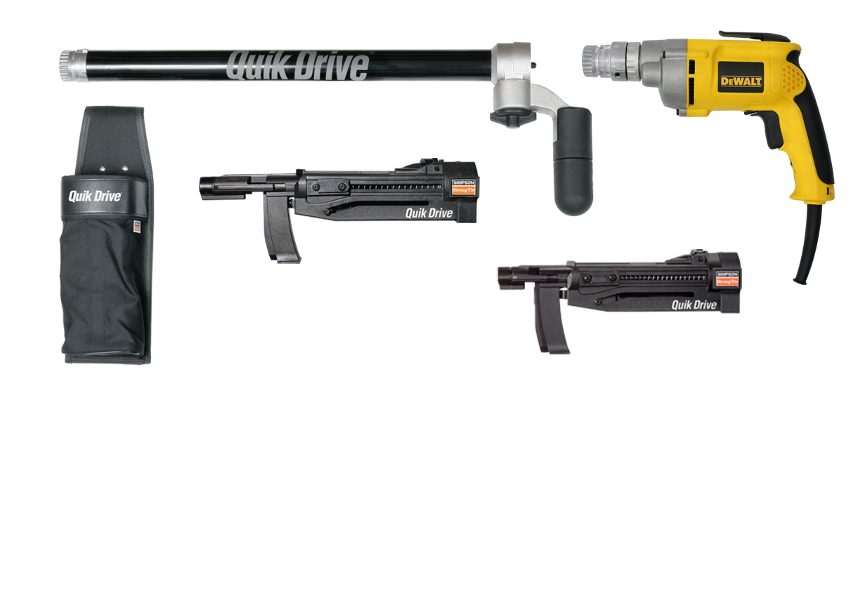 Simpson Strong-Tie PROCCS+D25K Quik Drive® PROCCS+ Multi-Purpose Combo System w/ DeWalt® 2500 RPM Screwdriver Motor