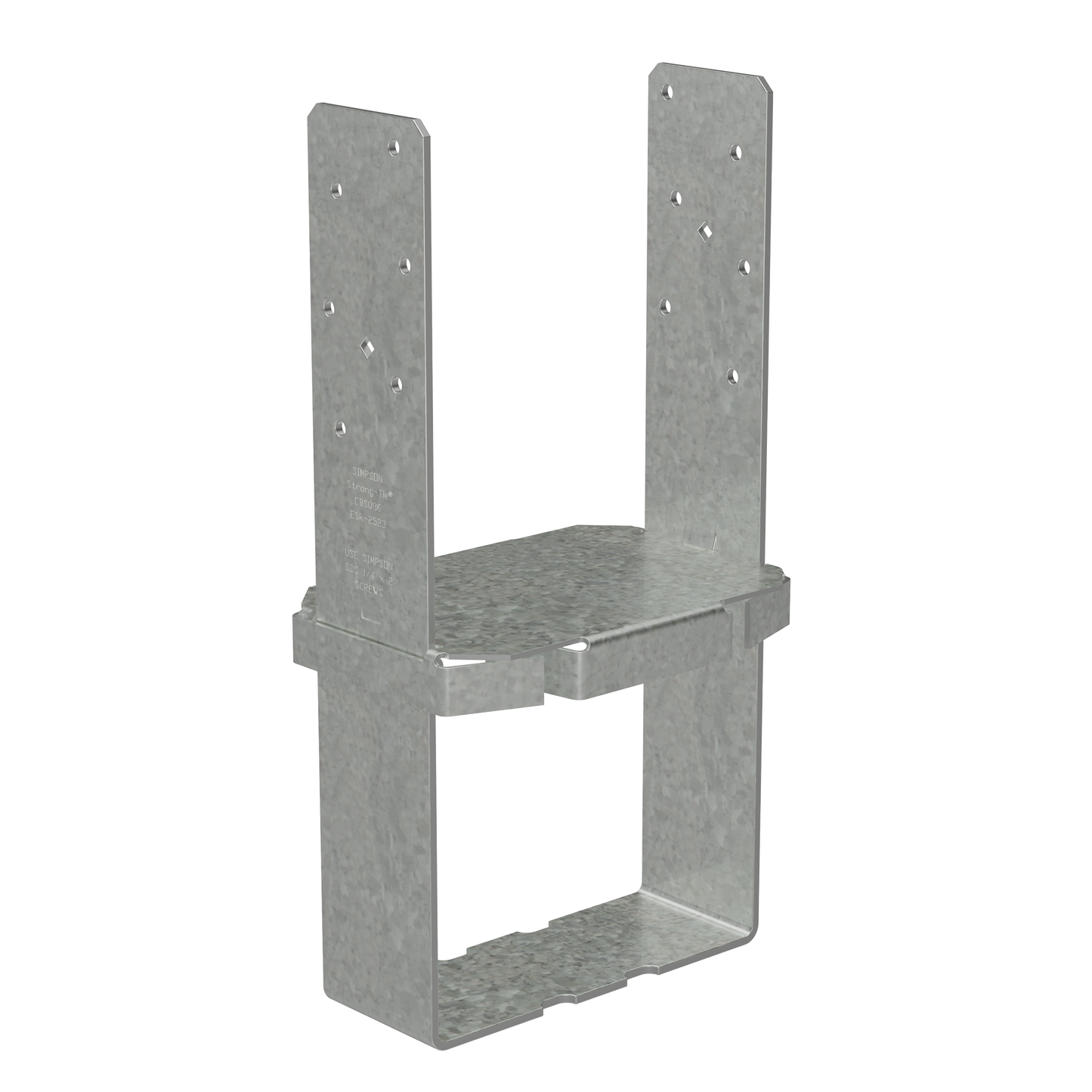 Simpson Strong-Tie CBSQ46-SDS2 CBSQ Galvanized Standoff Column Base for 4x6 with SDS Screws (Pack of 216)