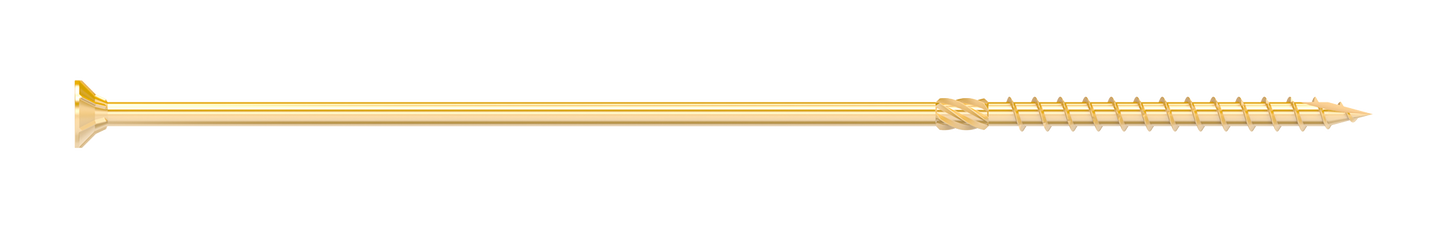 Simpson Strong-Tie SDCP221100 Strong-Drive® SDCP TIMBER-CP Screw — 0.315-in. x 11-in. T40, Yellow Zinc (250-Qty)