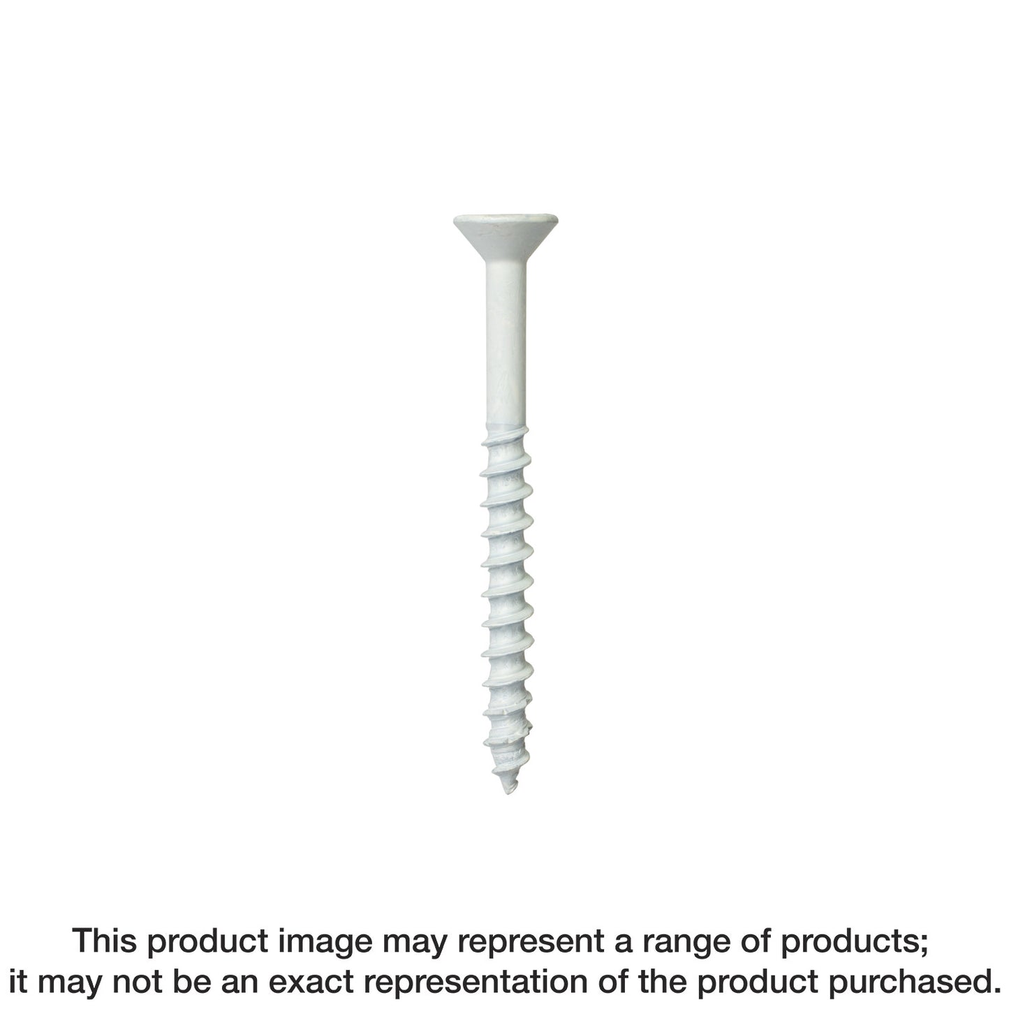 Simpson Strong-Tie TNTW25314TFC75 Titen Turbo™ — 1/4 in. x 3-1/4 in. 6-Lobe Flat-Head Concrete and Masonry Screw, White (75-Qty) (Pack of 336)
