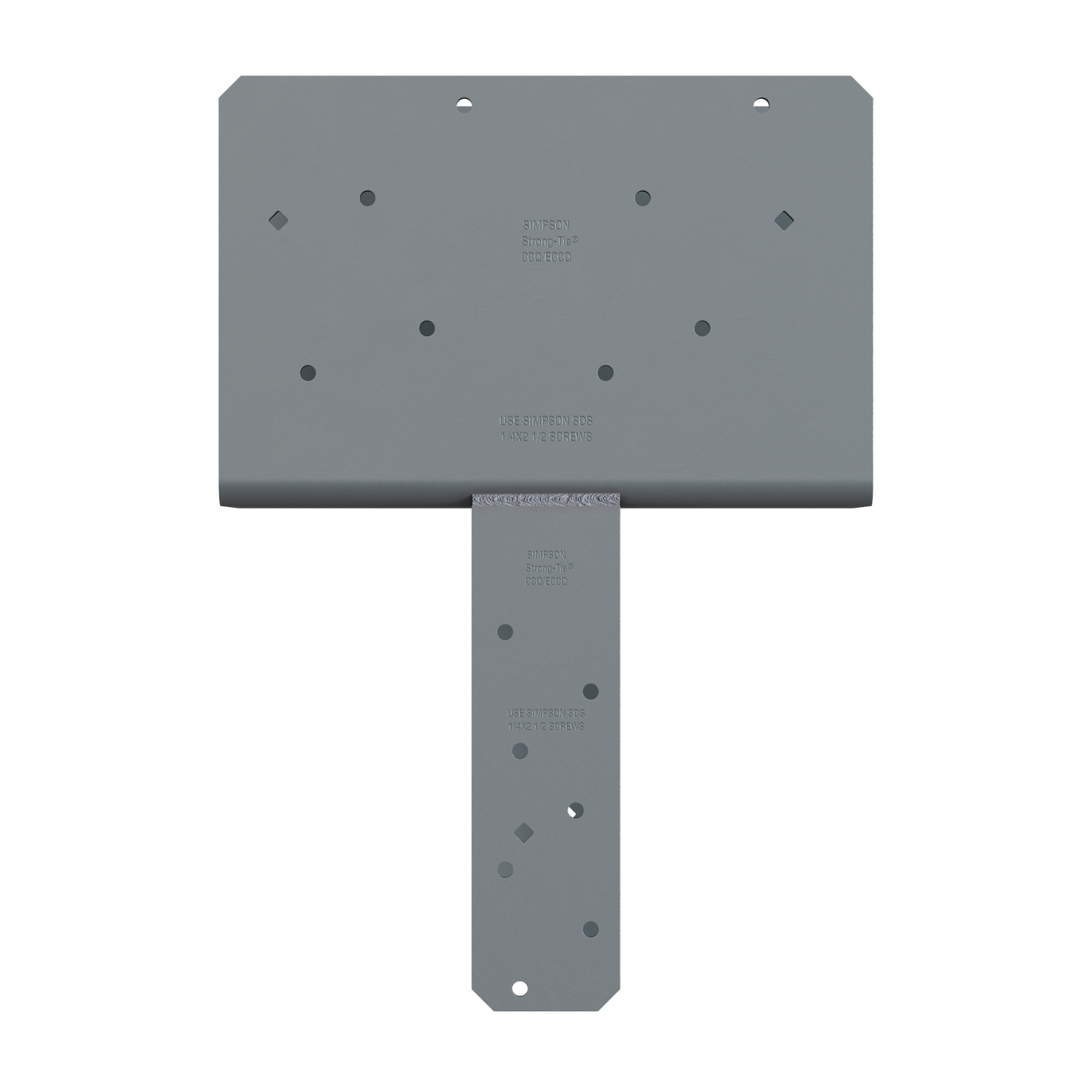 Simpson Strong-Tie CCQ66SDS2.5ROT CCQ™ Rotated-Strap Column Cap for 6x Beam, 6x Post with Strong-Drive® SDS Screws