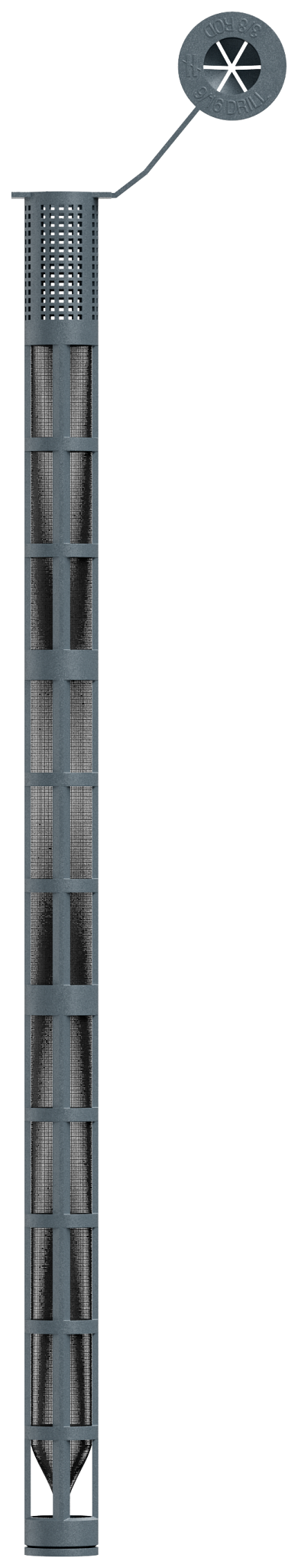 Simpson Strong-Tie 3GWS3710P Opti-Mesh 10 in. Epoxy Adhesive Plastic Screen Tube for 3/8 in. Rod for SET-3G (Pack of 100)