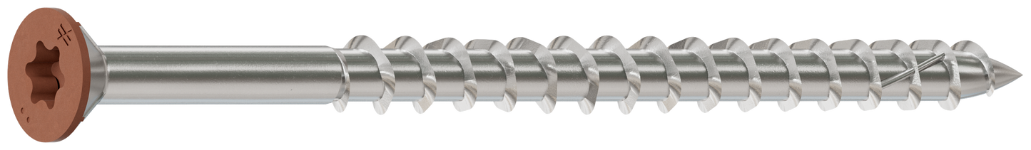 Simpson Strong-Tie S10300WCI Deck-Drive™ DWP WOOD SS Screw — #10 x 3 in. T25, Trim Head, Type 305, Tan 03 (1750-Qty)
