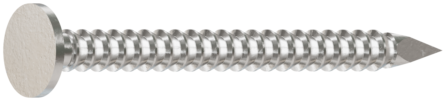 Simpson Strong-Tie S3SACN1 Common Nail, Annular Ring Shank — 1-1/8-in. x .083-in. Type 304 Stainless Steel (1 lb.) (Pack of 800)