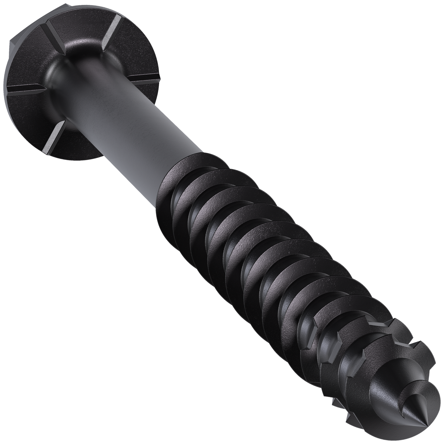 Simpson Strong-Tie TNTBL25234H Titen Turbo™ — 1/4 in. x 2-3/4 in. Hex-Head Concrete and Masonry Screw, Black (100-Qty)