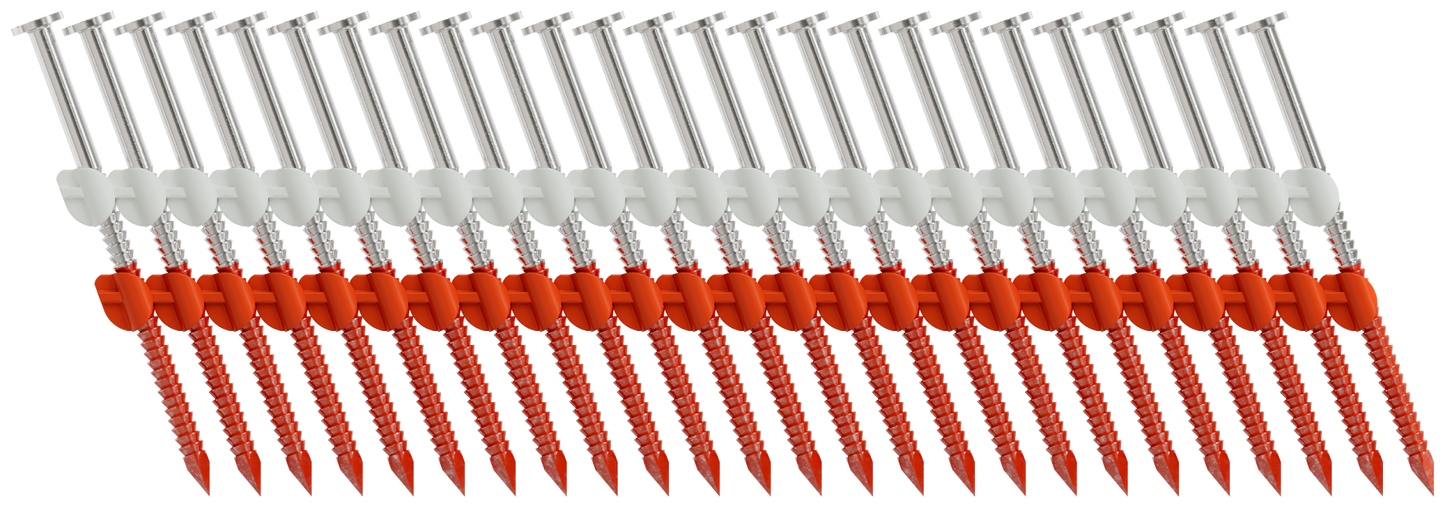 Simpson Strong-Tie S11A250CNB 20°–22° Plastic Strip, Full Round Head, Ring-Shank Nail — 2-1/2 in. x 0.120 in. Type 304 (4000-Qty)