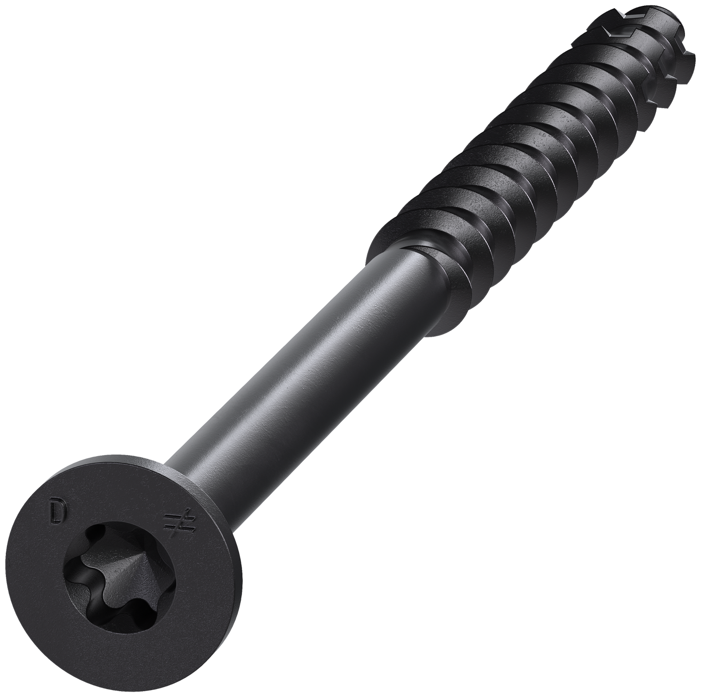 Simpson Strong-Tie TNTBL18314TF Titen Turbo™ — 3/16 in. x 3-1/4 in. 6-Lobe Flat-Head Concrete and Masonry Screw, Black (100-Qty)