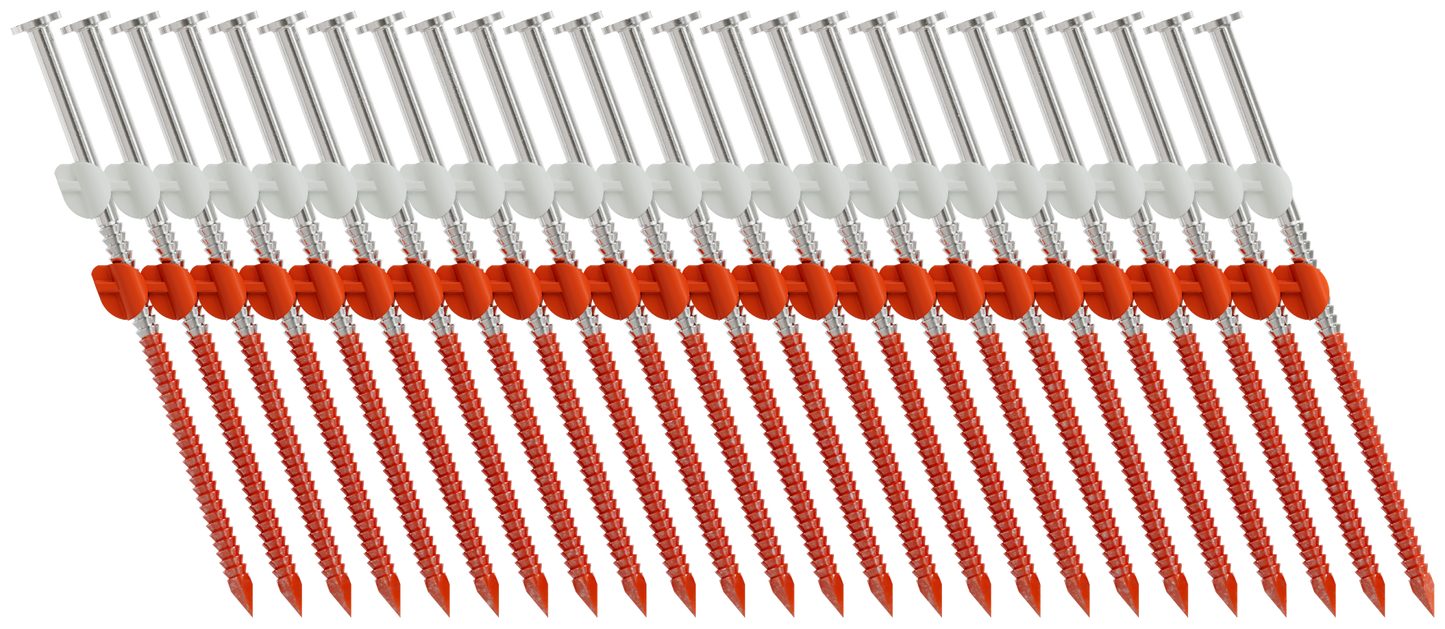 Simpson Strong-Tie S11A325CNB 20°–22° Plastic Strip, Full Round Head, Ring-Shank Nail — 3-1/4 in. x 0.120 in. Type 304 (4000-Qty)