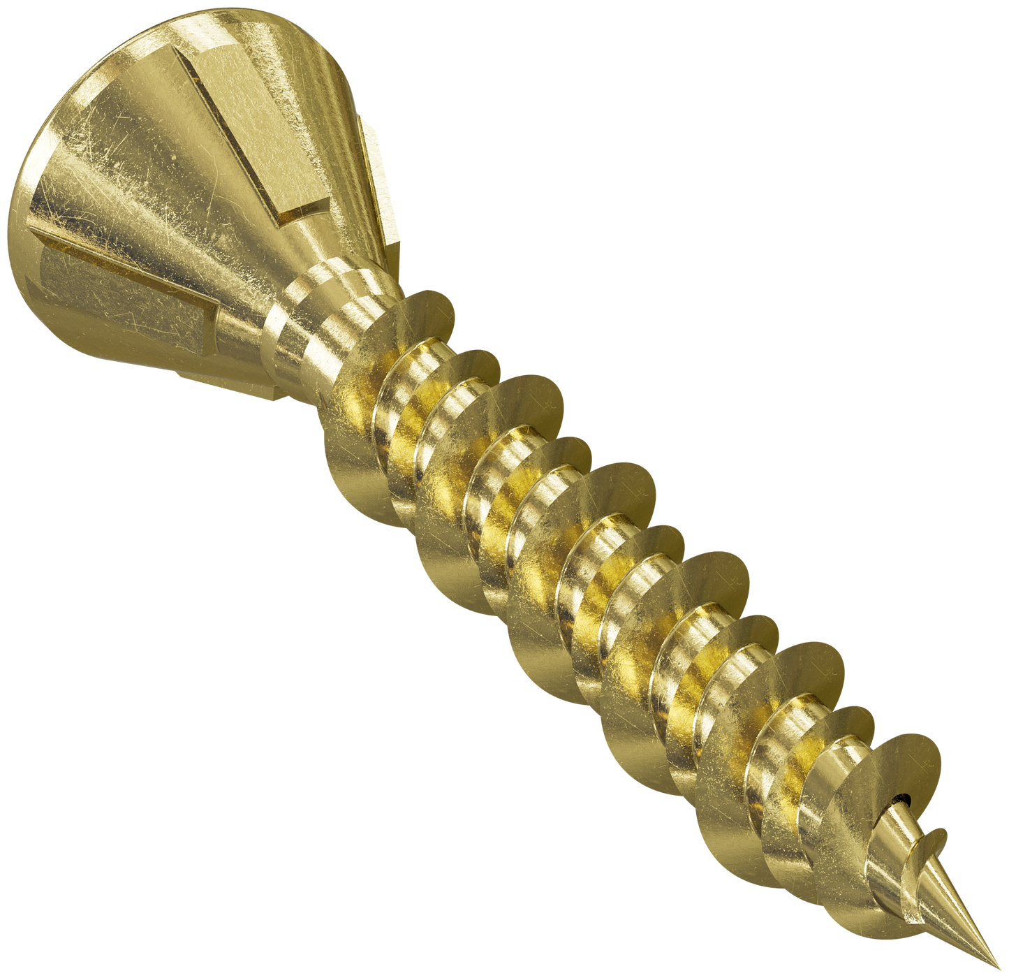 Simpson Strong-Tie MTHZ1S Strong-Drive® MTH Wood Underlayment Screw (Collated) — #7 x 1 in. Yellow Zinc (2500-Qty)