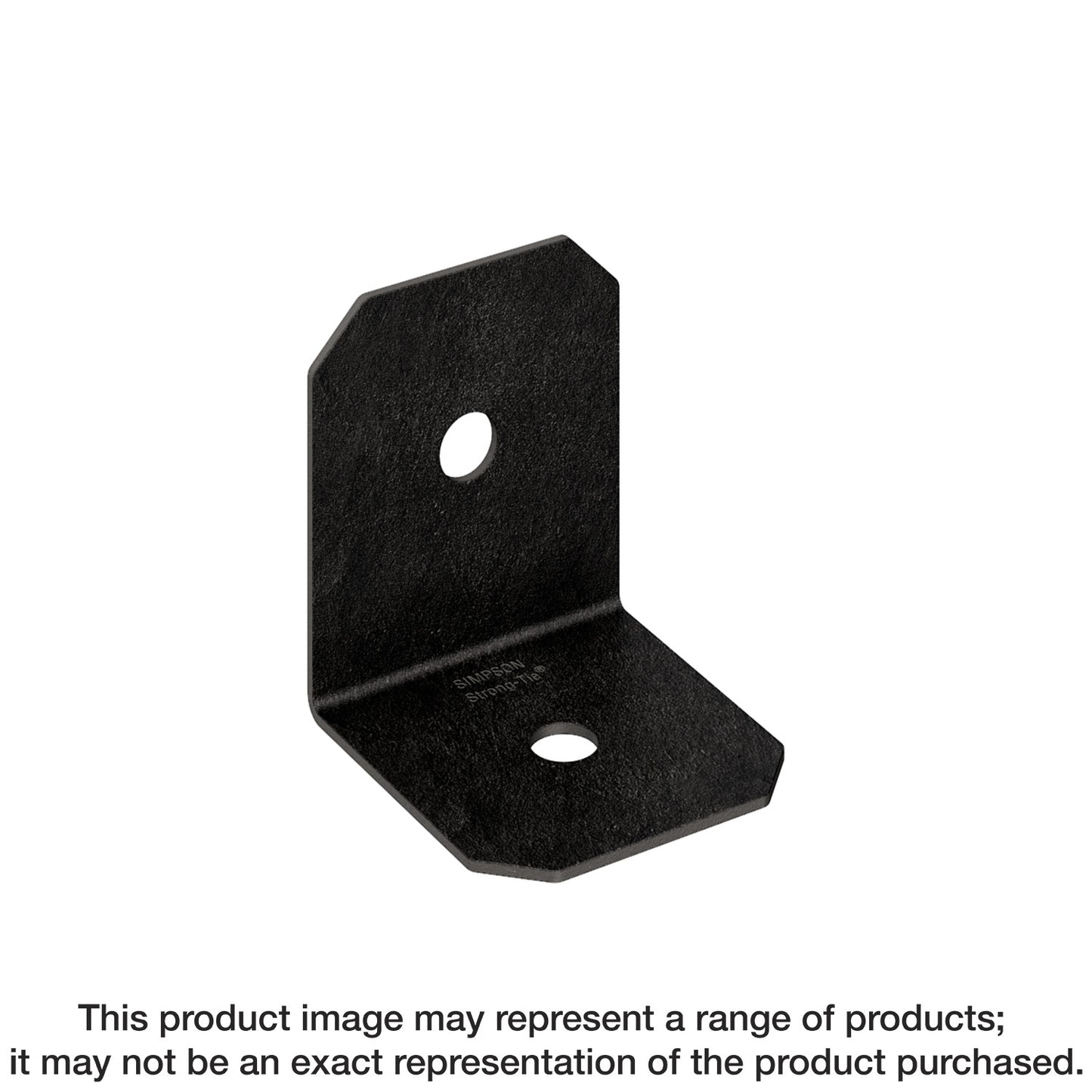 Simpson Strong-Tie APVA4 Outdoor Accents® Avant Collection™ ZMAX®, Black Powder-Coated 90° Angle for 4x