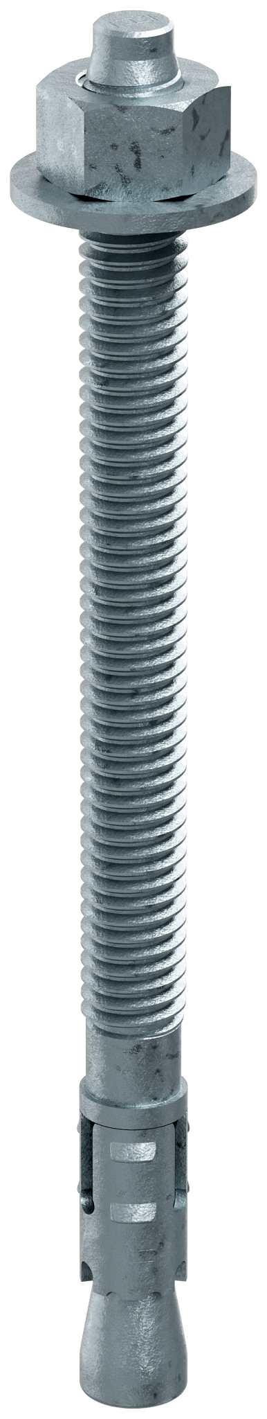 Simpson Strong-Tie STB2-37500MGF50 Strong-Bolt® 2 — 3/8 in. x 5 in. Mechanically Galvanized Wedge Anchor, Fully Assembled (50-Qty)