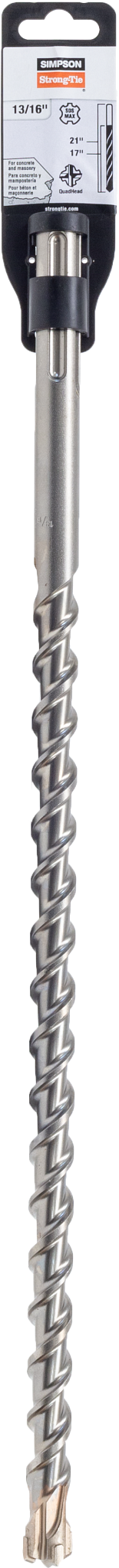 Simpson Strong-Tie MDMX08121Q 13/16 in. x 21 in. SDS-max® Shank Quad-Head Drill Bit (Pack of 20)