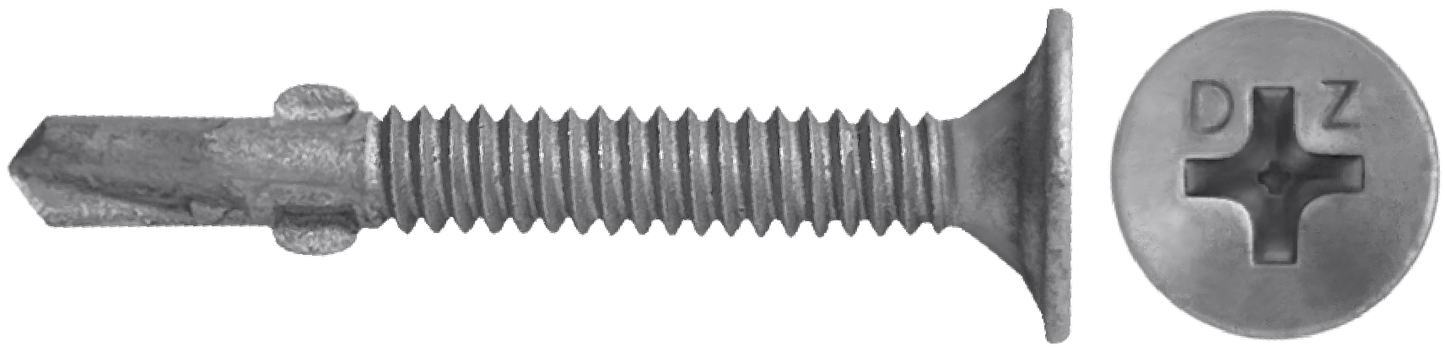 DAGGERZ PLYSDCTWW101716M 10-24 x 1-7/16 phillips thin wafer plymetal self drill screws w/wings dagger ultra-guard