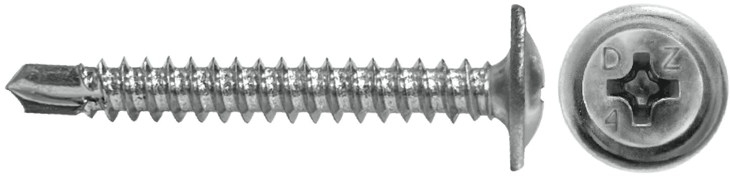 DAGGERZ MTSDSS081104 8 x 1-1/4 phillips modified truss wafer self drill screws 410 stainless steel