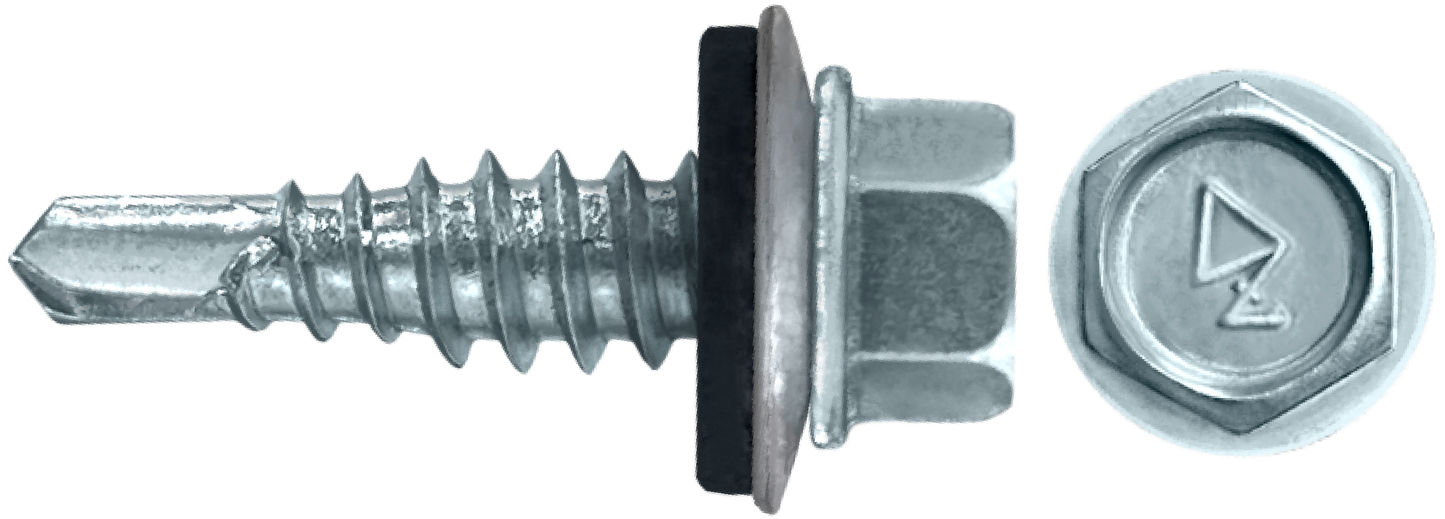 DAGGERZ NEOSTHZ1478 1/4 x 7/8 hwh specialty self drill screws w/bonded washer #1 stitch zinc