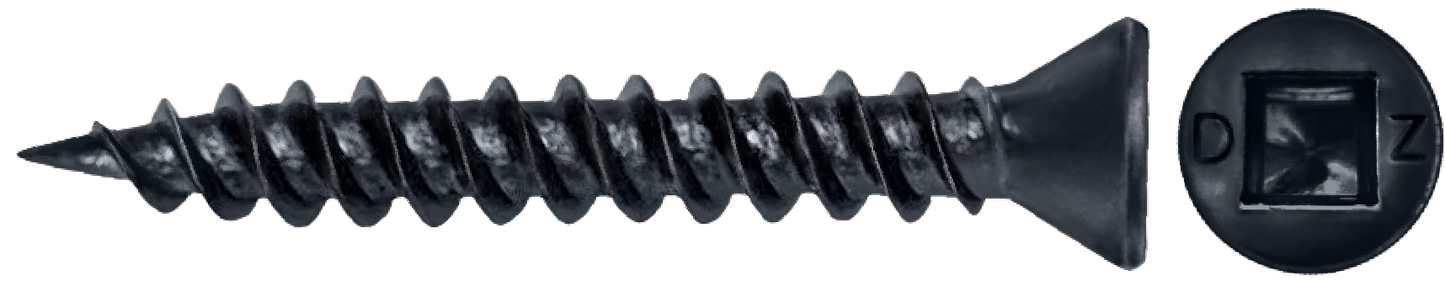 DAGGERZ TRSQSB06158 6 x 1-5/8 square trim drywall screws phosphate