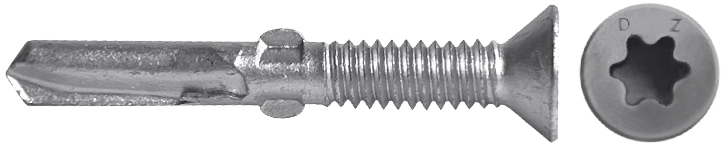 DAGGERZ SD4CTWWST14334 1/4-20 x 3-3/4 star flat head self drill screws w/wings acq dagger-pro ultra-guard