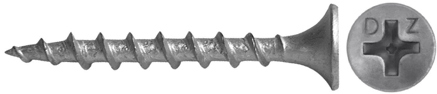 DAGGERZ DKPD10312 10 x 3-1/2 phillips bugle head coarse thread deck screws dacromet
