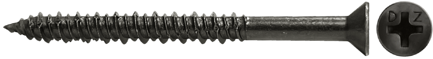 DAGGERZ CONCTF0316234BRZ 3/16 x 2-3/4 phillips flat concrete screws dagger-guard bronze