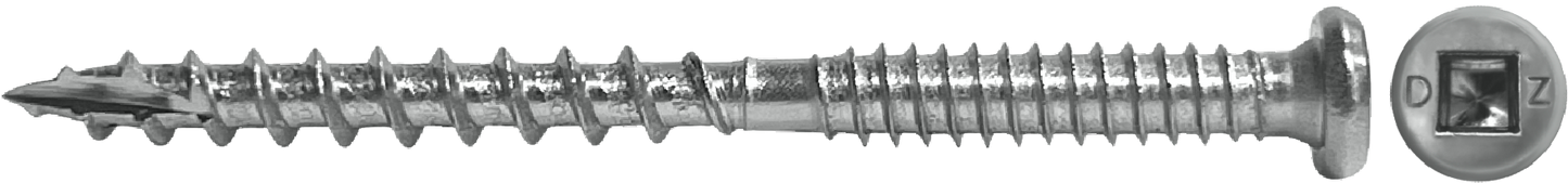 DAGGERZ DKCSS10212 10 x 2-1/2 square button type 17 composite deck screws 305 stainless steel