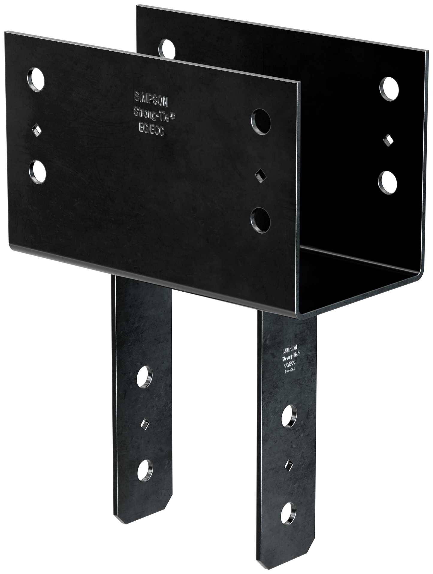 Simpson Strong-Tie CC66PC CCPC Black Powder-Coated Column Cap for 6x Beam, 6x Post