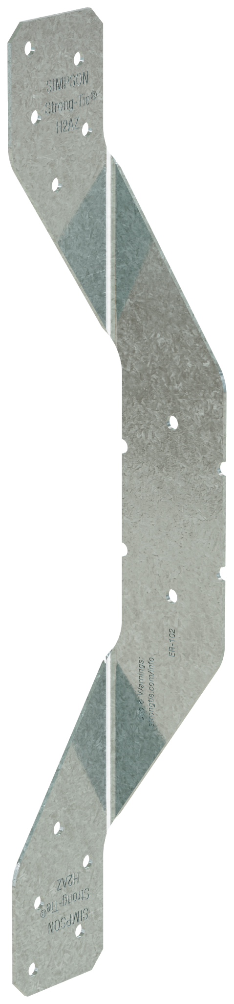 Simpson Strong-Tie H2AZ H2A 18-Gauge ZMAX® Galvanized Hurricane Tie (Pack of 100)