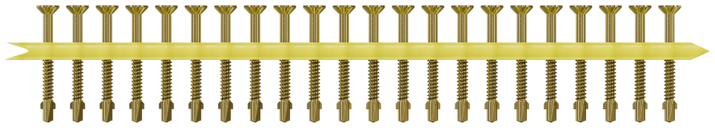 Simpson Strong-Tie TB1460S Strong-Drive® TB WOOD-TO-STEEL Screw (Collated) — #14 x 2-3/8 in. Yellow Zinc (750-Qty)