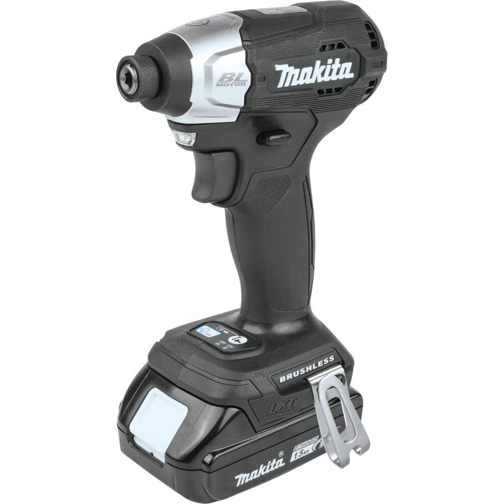 Makita CX203SYBXRM 18V LXT® Lithium-Ion Sub-Compact Brushless Cordless 2 Pc. Combo Kit, XFD15ZB, XDT18ZB, bag (1.5Ah) + XRM08B