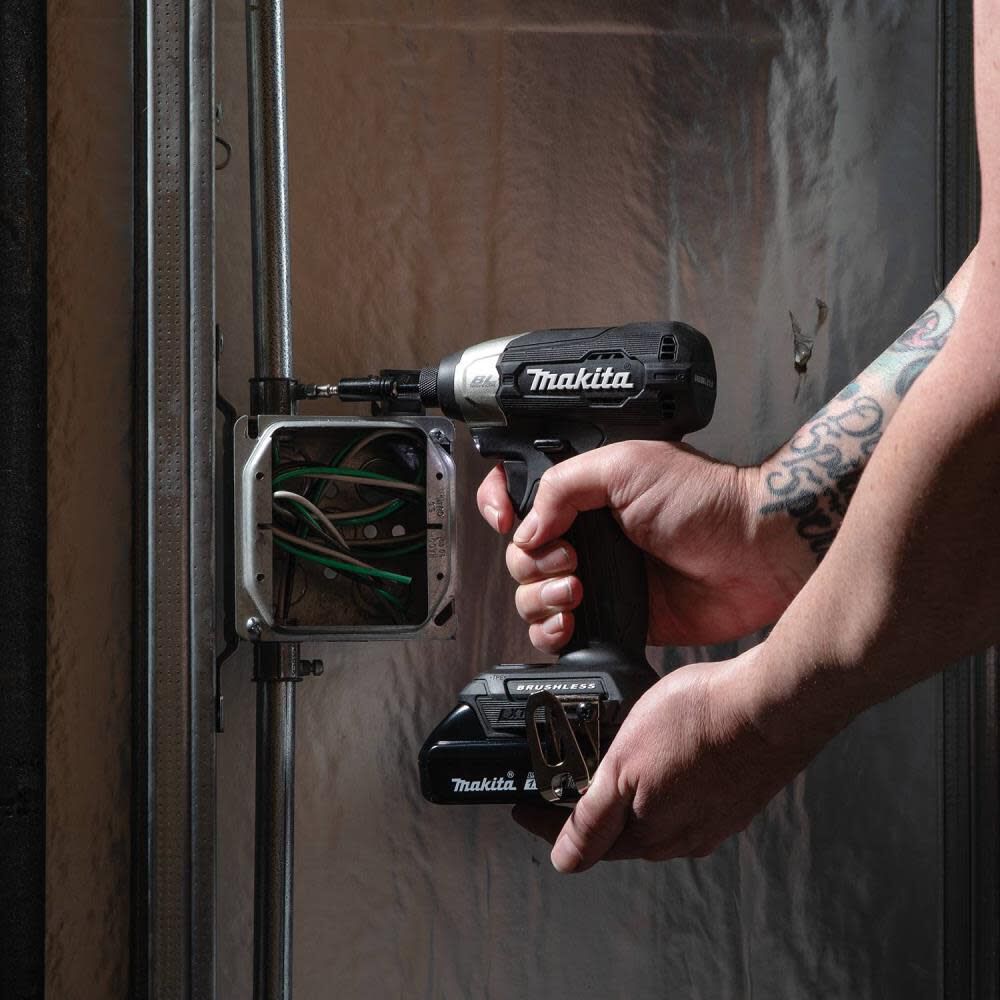 Makita CX203SYBXRM 18V LXT® Lithium-Ion Sub-Compact Brushless Cordless 2 Pc. Combo Kit, XFD15ZB, XDT18ZB, bag (1.5Ah) + XRM08B