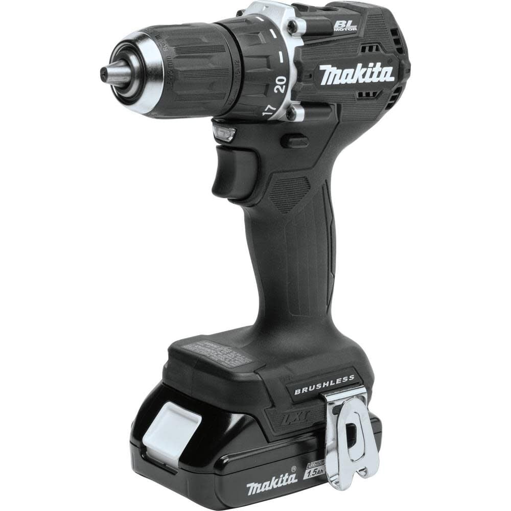 Makita CX203SYBXRM 18V LXT® Lithium-Ion Sub-Compact Brushless Cordless 2 Pc. Combo Kit, XFD15ZB, XDT18ZB, bag (1.5Ah) + XRM08B