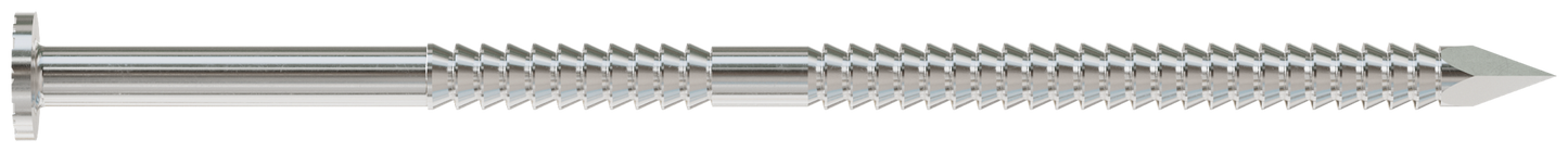 Simpson Strong-Tie S11A300PNJ 15° Wire Coil, Full Round Head, Ring-Shank Decking/Framing Nail — 3 in. x 0.12 in. Type 304 (1800-Qty) (Pack of 80)