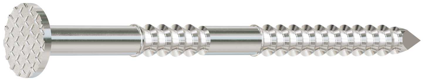 Simpson Strong-Tie T13A150SNJ 15° Wire Coil, Full Round Head, Ring-Shank Siding Nail — 1-1/2 in. Type 316 (1800-Qty) (Pack of 80)