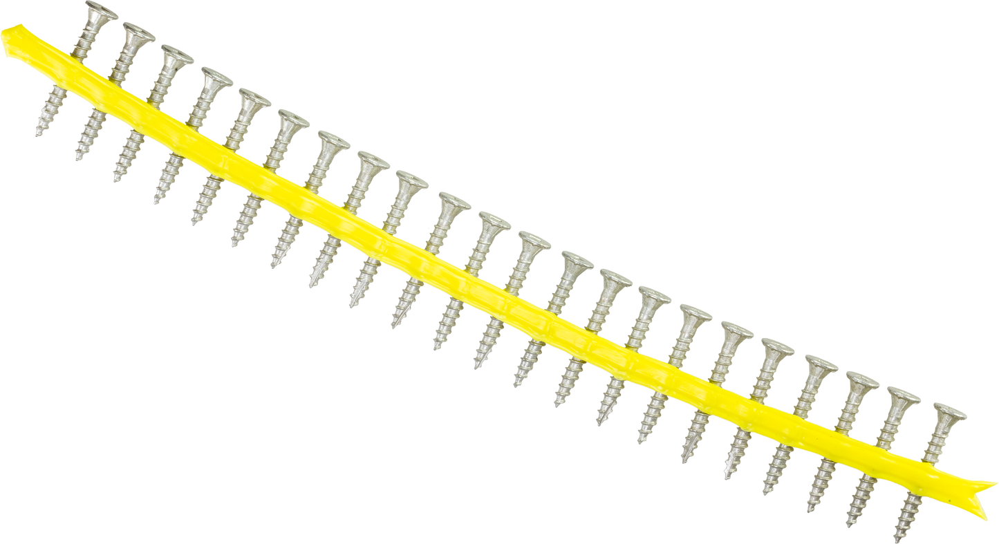 Simpson Strong-Tie CB3BLG158S CB3BLG Fiber-Cement Board Screw (Collated) — #10 x 1-5/8 in. #3 SQU (1500-Qty) (Pack of 100)
