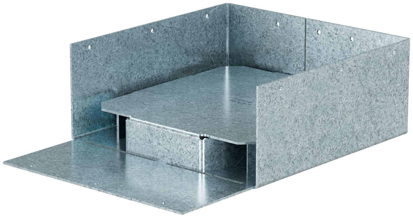 Simpson Strong-Tie ABW7-7Z ABW ZMAX® Galvanized Adjustable Standoff Post Base for 7-1/8 in. x 7-1/8 in. Post (Pack of 432)