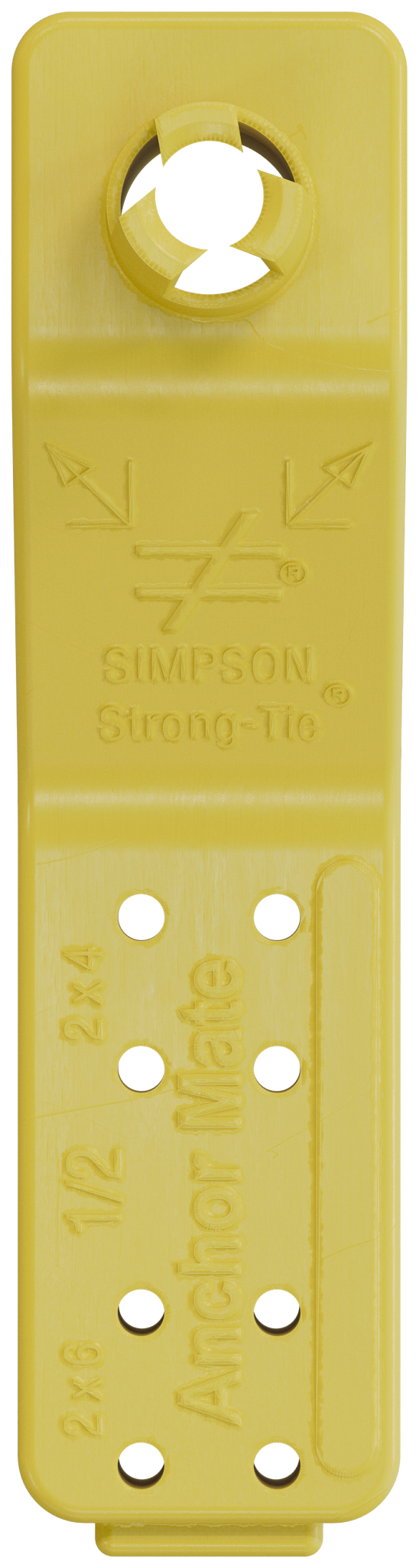 Simpson Strong-Tie AM 1/2 AnchorMate® 1/2-in. Dia. Anchor Bolt Holder — Yellow (100-Qty) (Pack of 60)