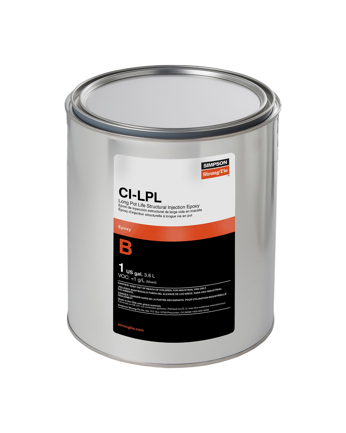Simpson Strong-Tie CILPL1B CI-LPL™ Long Pot Life Structural Injection Epoxy Hardener (1 gal.)