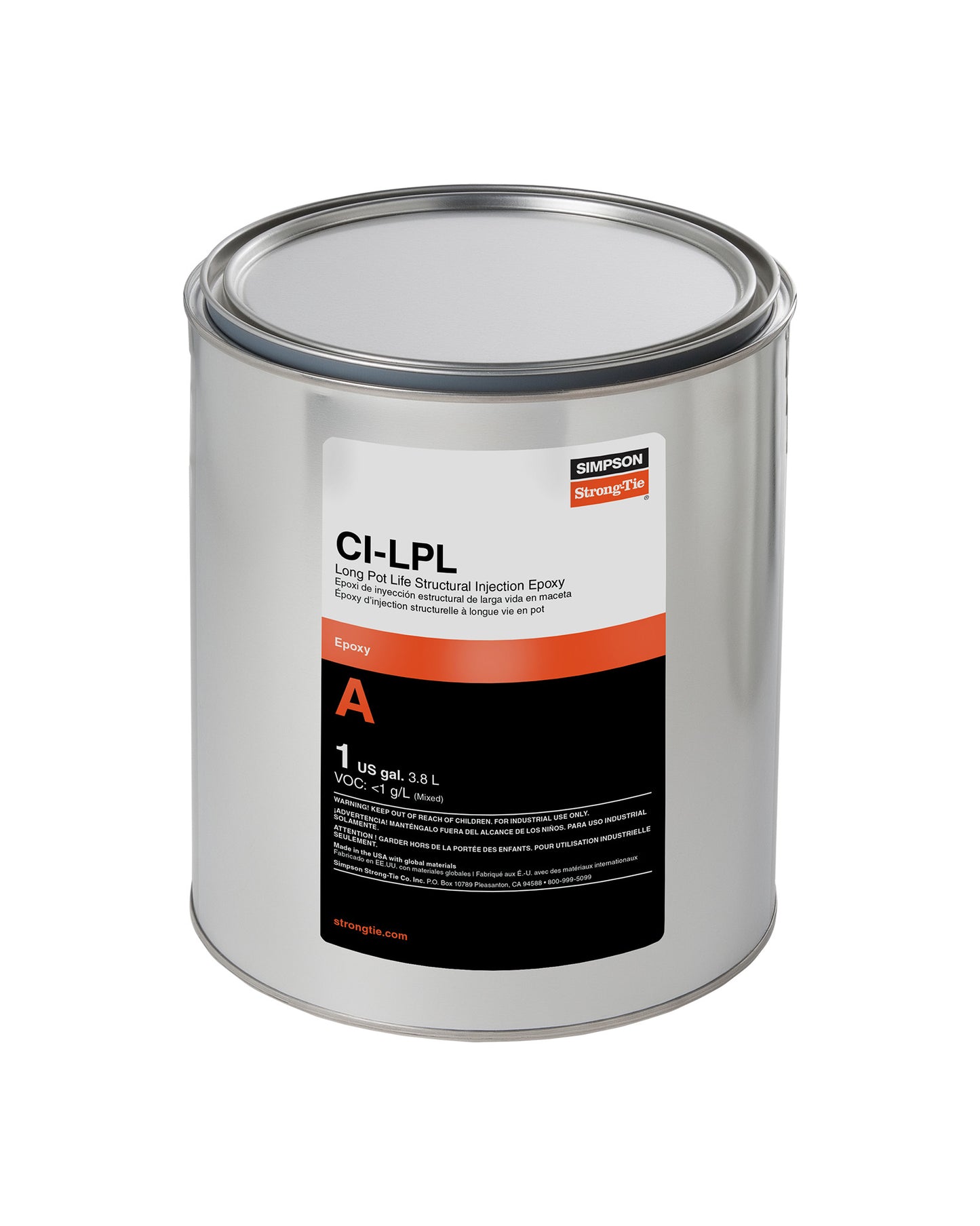Simpson Strong-Tie CILPL1A CI-LPL™ Long Pot Life Structural Injection Epoxy Resin (1 gal.)