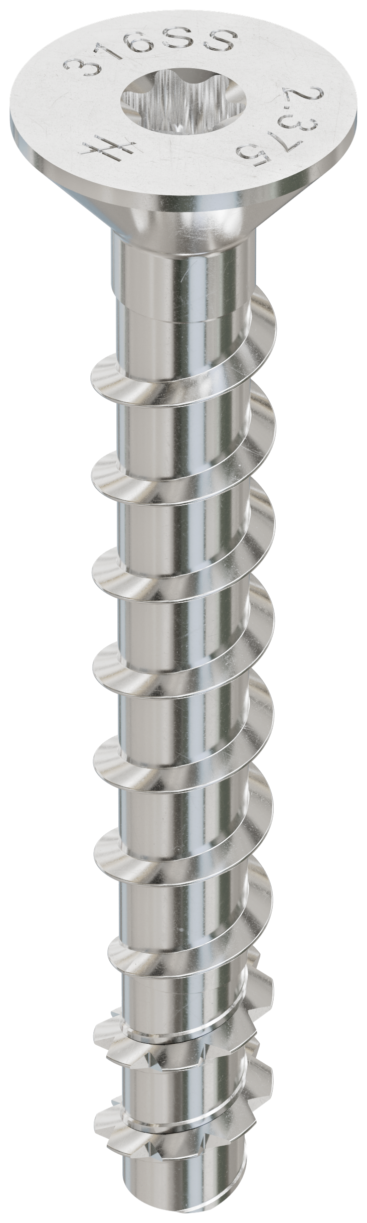 Simpson Strong-Tie THDC25238CS6SS Titen HD® 1/4 in. x 2-3/8 in. Type 316 SS Countersunk Head Heavy-Duty Screw Anchor (25-Qty) (Pack of 10)
