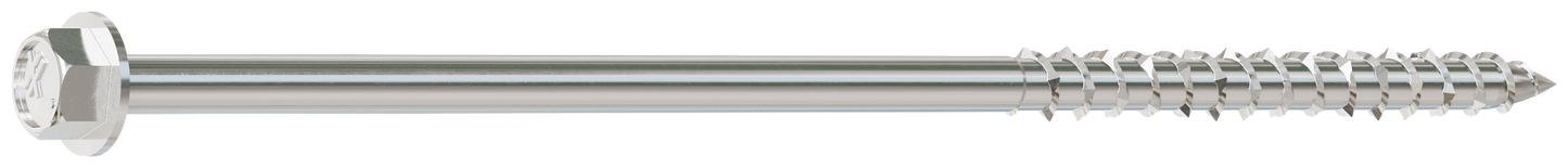 Simpson Strong-Tie SDWH19600SS-R10 Strong-Drive® SDWH™ TIMBER-HEX SS Screw — 0.185 in. x 6 in. 5/16 Hex, Type 316 (10-Qty) (Pack of 720)