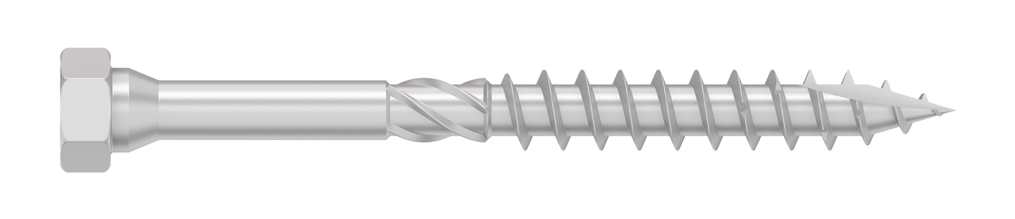 Simpson Strong-Tie SDHR31400 Strong-Drive® SDHR COMBO-HEAD Screw — 0.315 in. x 4 in., Blue Zinc (100-Qty)