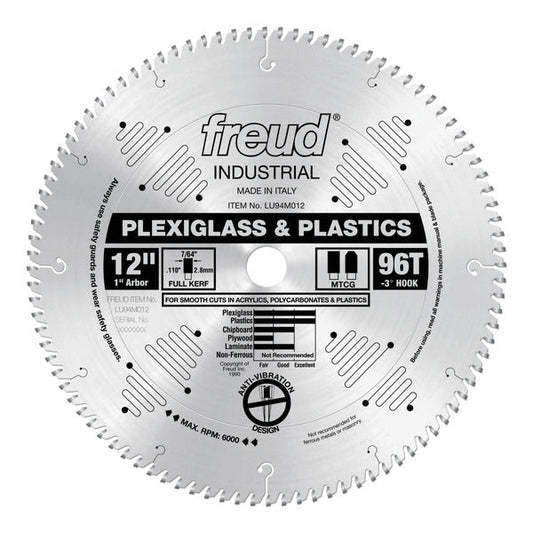 Freud 008925005551 12" x 96T Plastic Blade